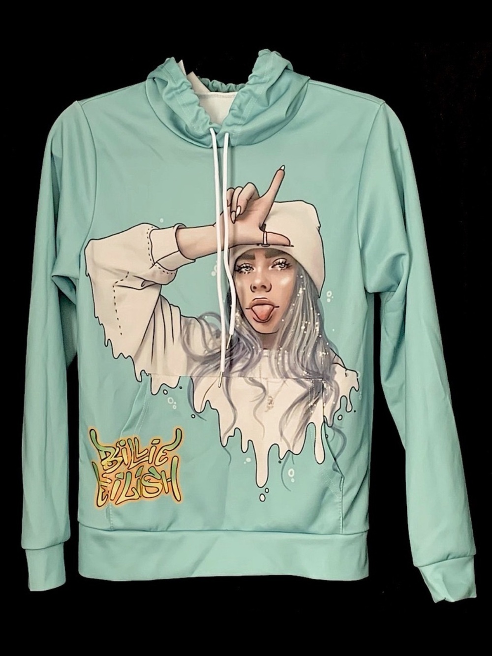 Billie Eilish Graffiti Graphic Hoodie